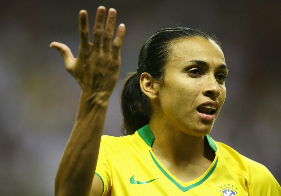 Rosana em registro de sua trajetória no futebol